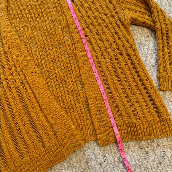 *3 for $9* Mustard Knit Cardigan - Picture 7 of 11